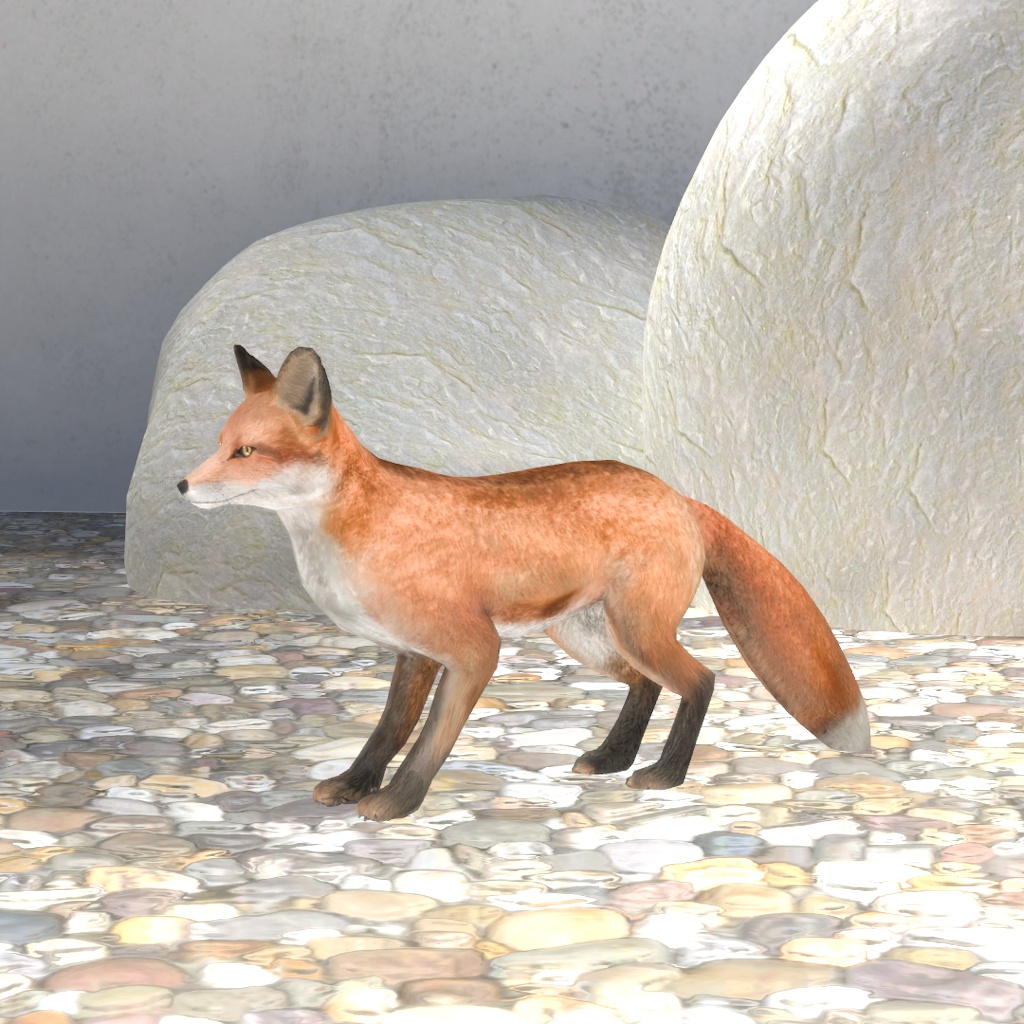 狐 オリジナル3Dモデル