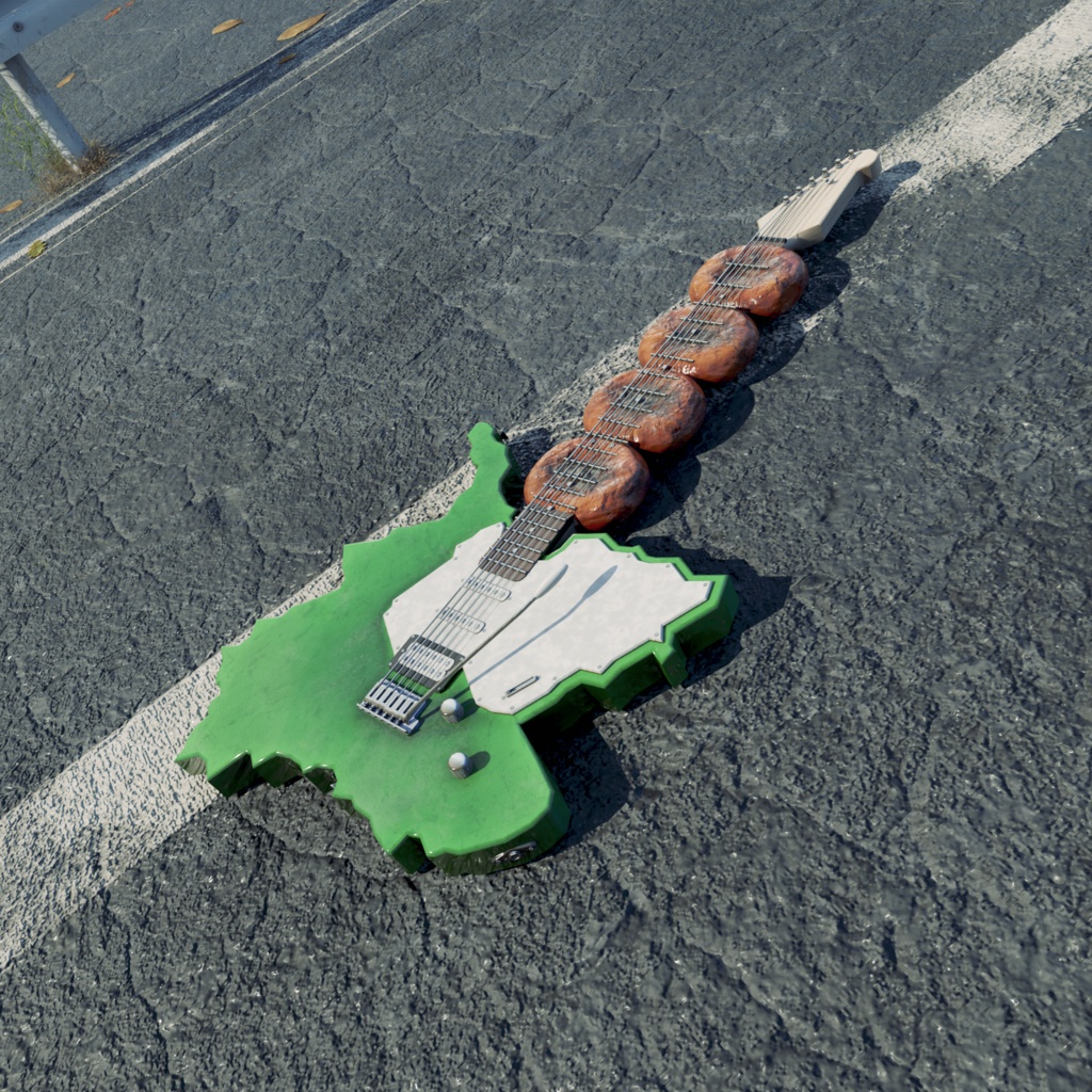 群馬県産ギター【VRChat想定】