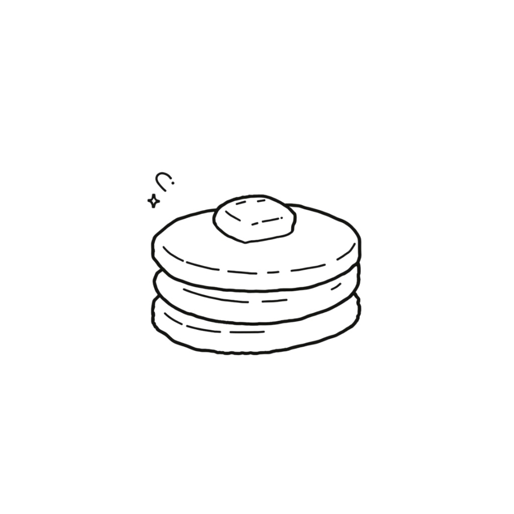 韓国風お洒落カフェ・線画モノクロクリップアート20点セット(PNG透過)