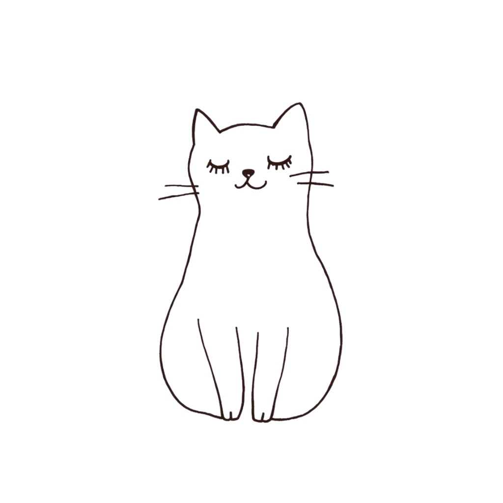 韓国風お洒落カフェ・線画モノクロクリップアート20点セット(PNG透過)