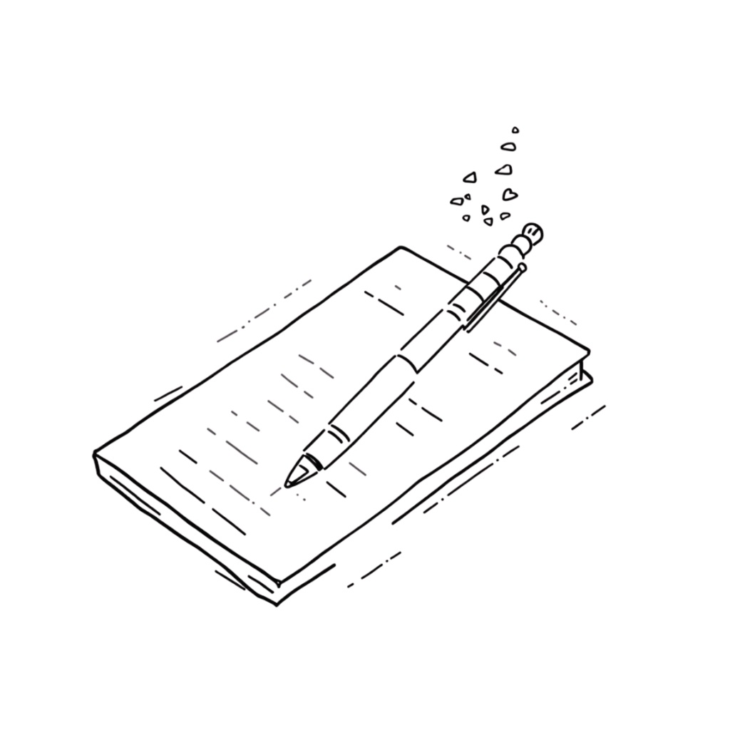 韓国風お洒落カフェ・線画モノクロクリップアート20点セット(PNG透過)