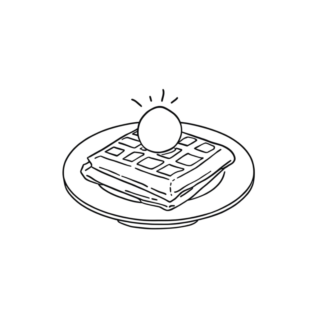 韓国風お洒落カフェ・線画モノクロクリップアート20点セット(PNG透過)