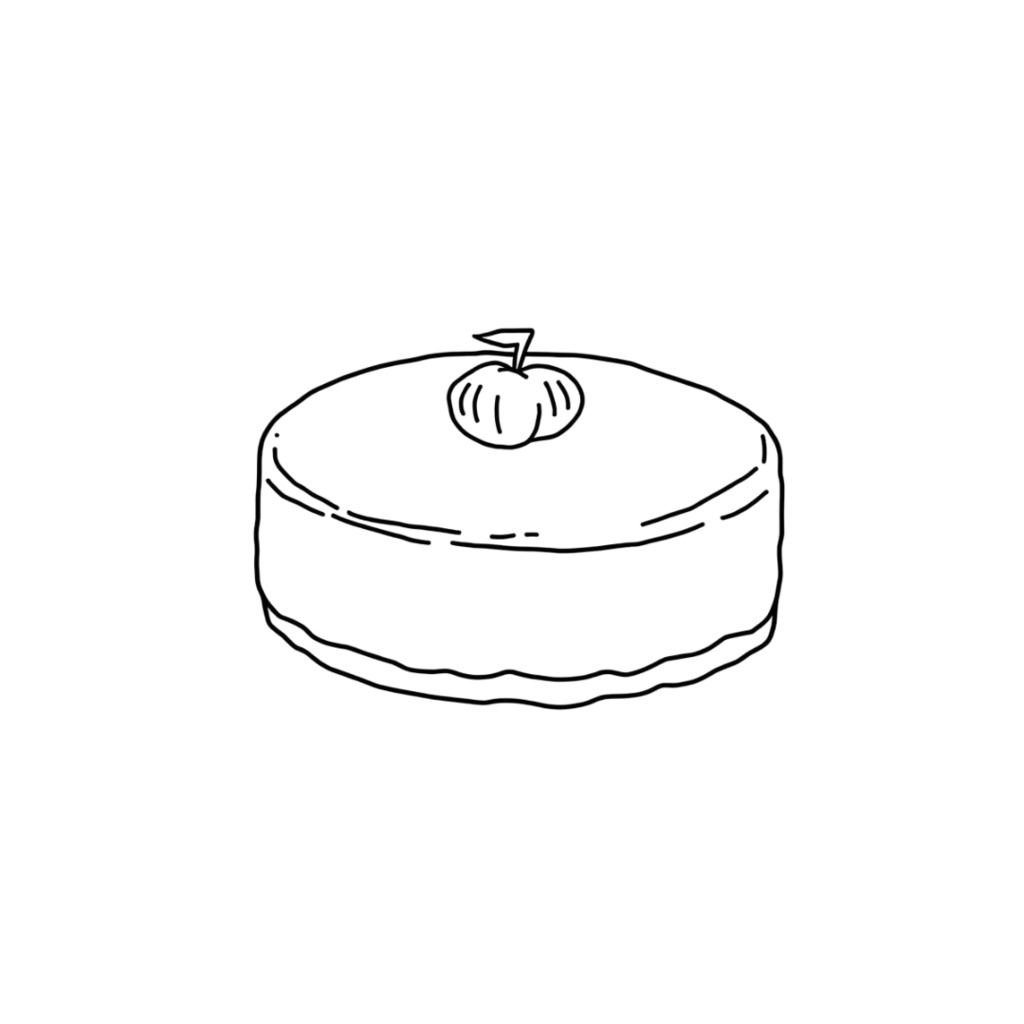 韓国風お洒落カフェ・線画モノクロクリップアート20点セット(PNG透過)