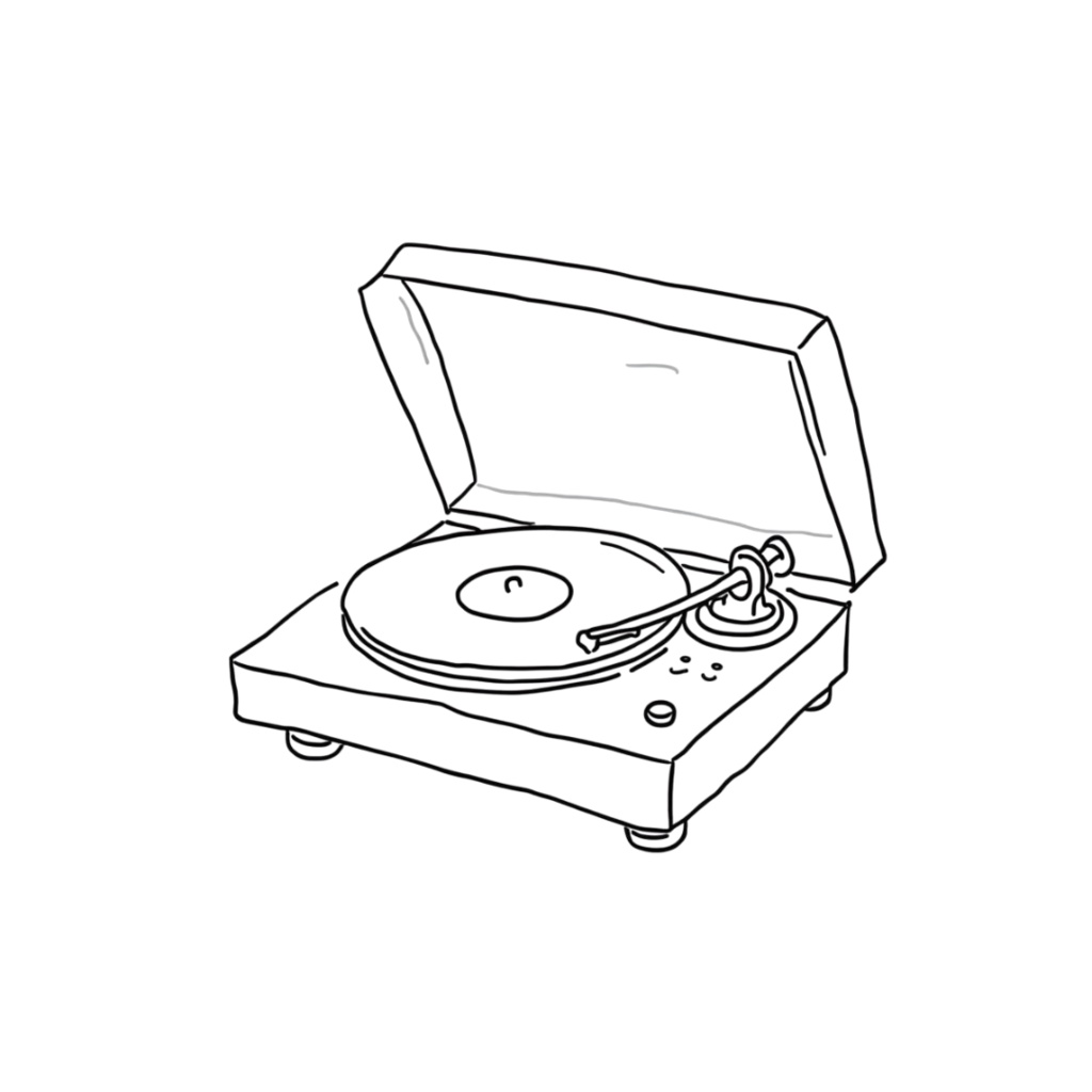 韓国風お洒落カフェ・線画モノクロクリップアート20点セット(PNG透過)