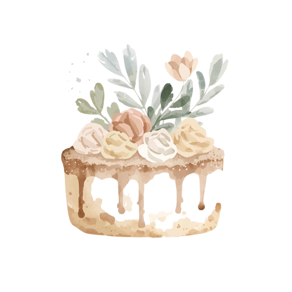 Nordic Bloom|北欧風 お洒落でかわいい水彩クリップアート(PNG透過)