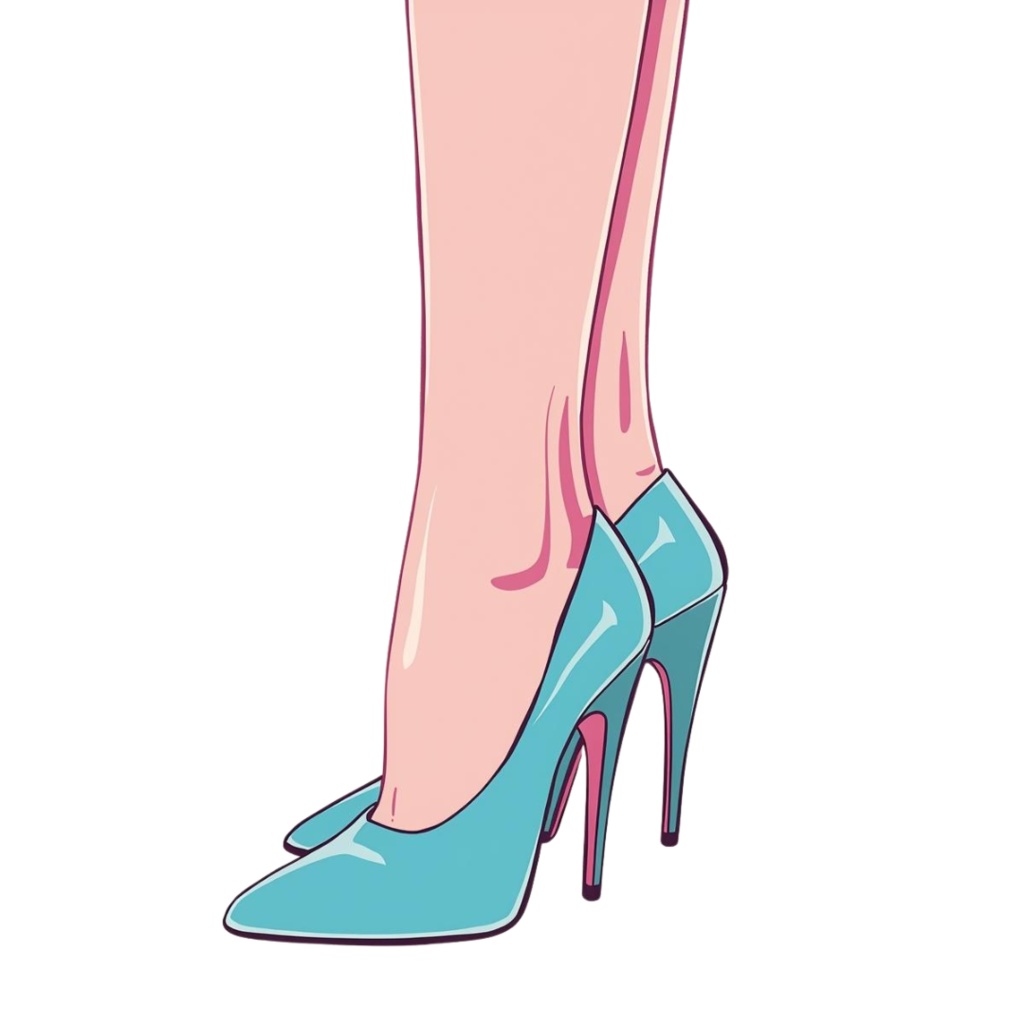 80年代風レトロアメリカン・カラフルクリップアート(PNG透過)