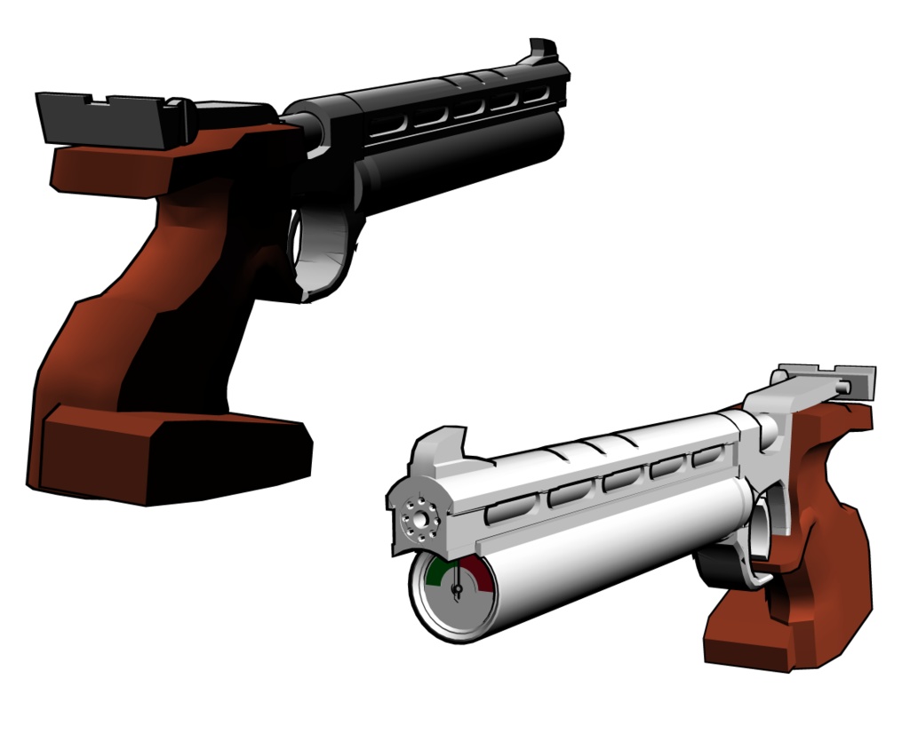 競技用エアガン/無課金おじさんのエアガン風(fbx)