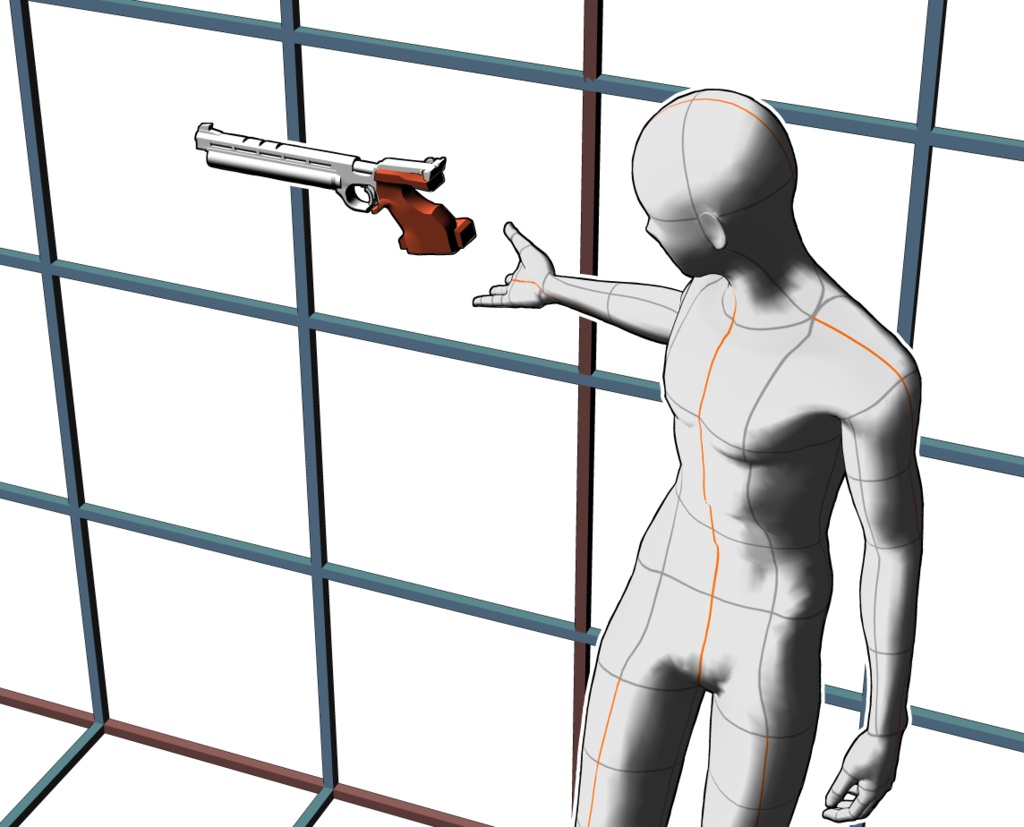 競技用エアガン/無課金おじさんのエアガン風(fbx)