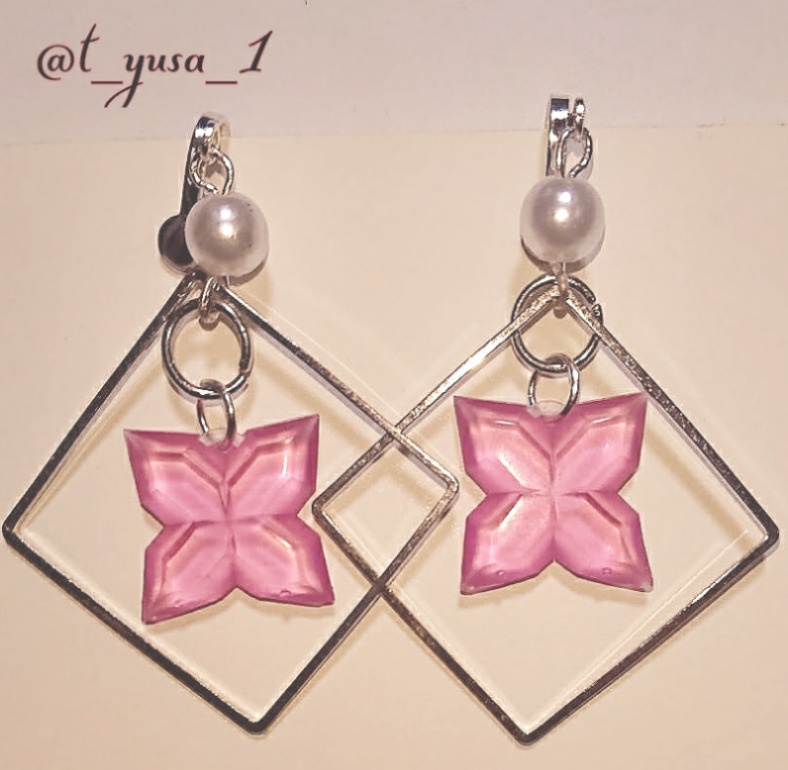 〔Flower_Gem〕Flower_Gemイヤリング(サクラ)