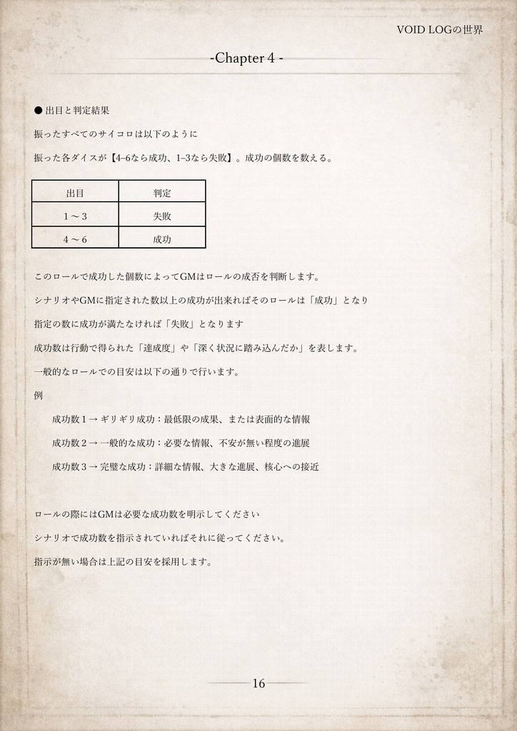 VOIDLOG ― 現代怪異ホラーTRPG【ルールブック】