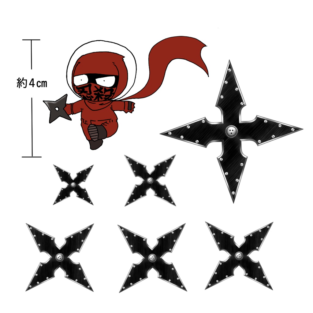 スペース忍殺おじさんフレークシール