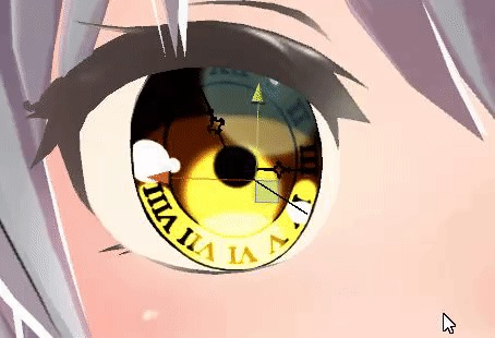 【VRchat向け】(ミーシェ)Mishe 時計の目 - Clock Eye for Mishe