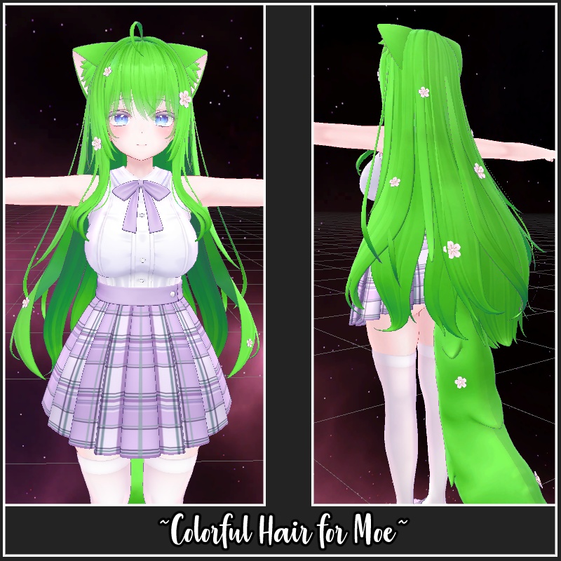 Colorful Hair for Moe | 萌えのカラフルヘア