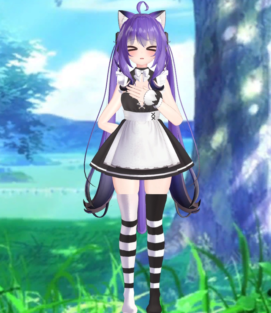 Colorful Hair for Maya | 舞夜のカリー ヘア テクスチャ