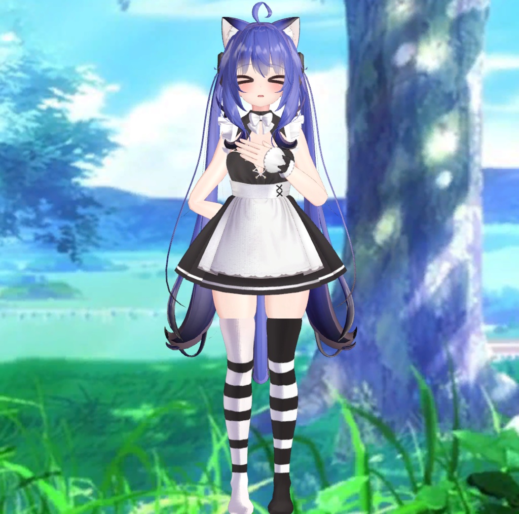 Colorful Hair for Maya | 舞夜のカリー ヘア テクスチャ