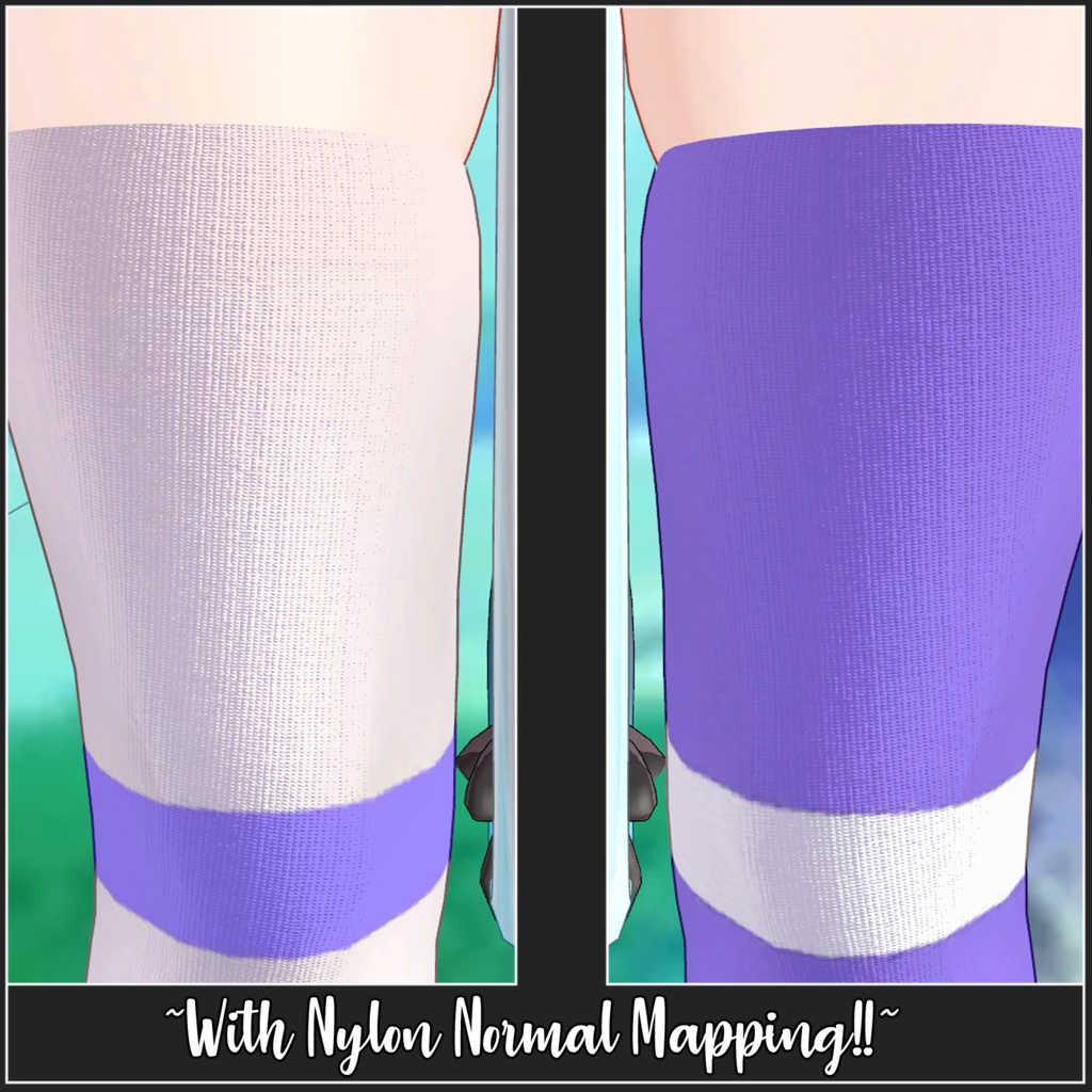 Maya - Colorful Kneesocks & Shimapan Pantsu | 舞夜 - カラフルニーソックス&シマパンパンツ