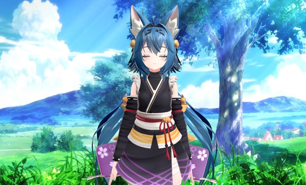 Colorful Hair for Rindo | 竜胆のカリー ヘア テクスチャ