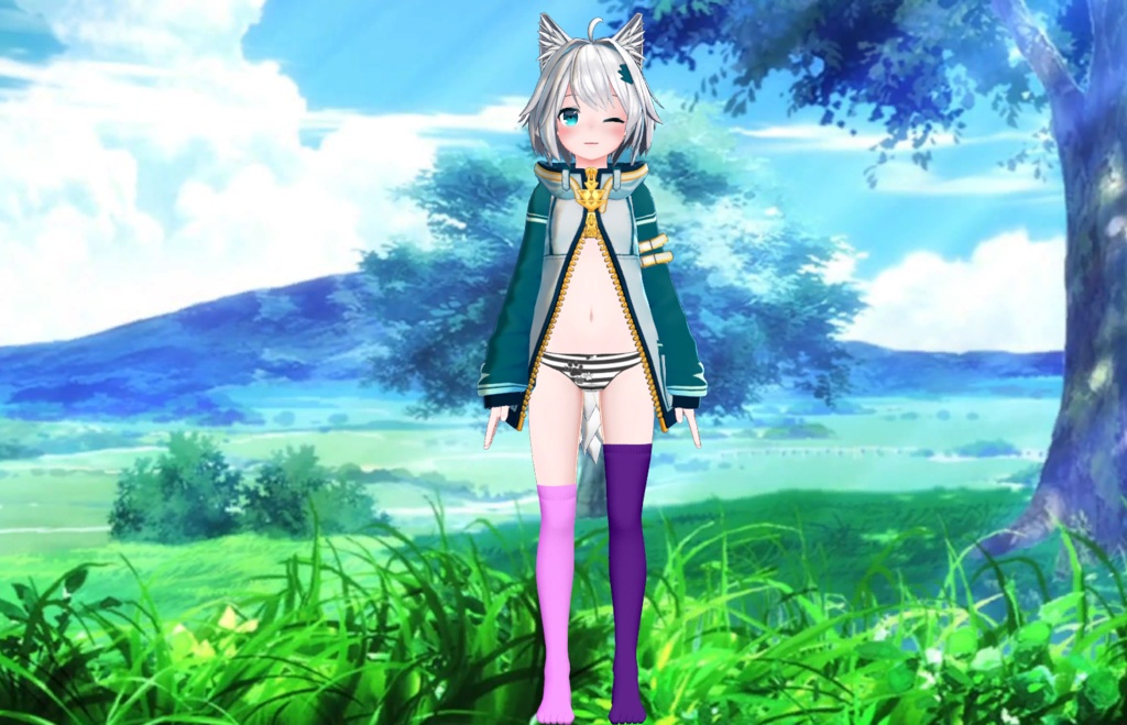 Colorful Modular Knee-socks for Mishe | ミーシェのカラフルなモジュラー ニーソックス