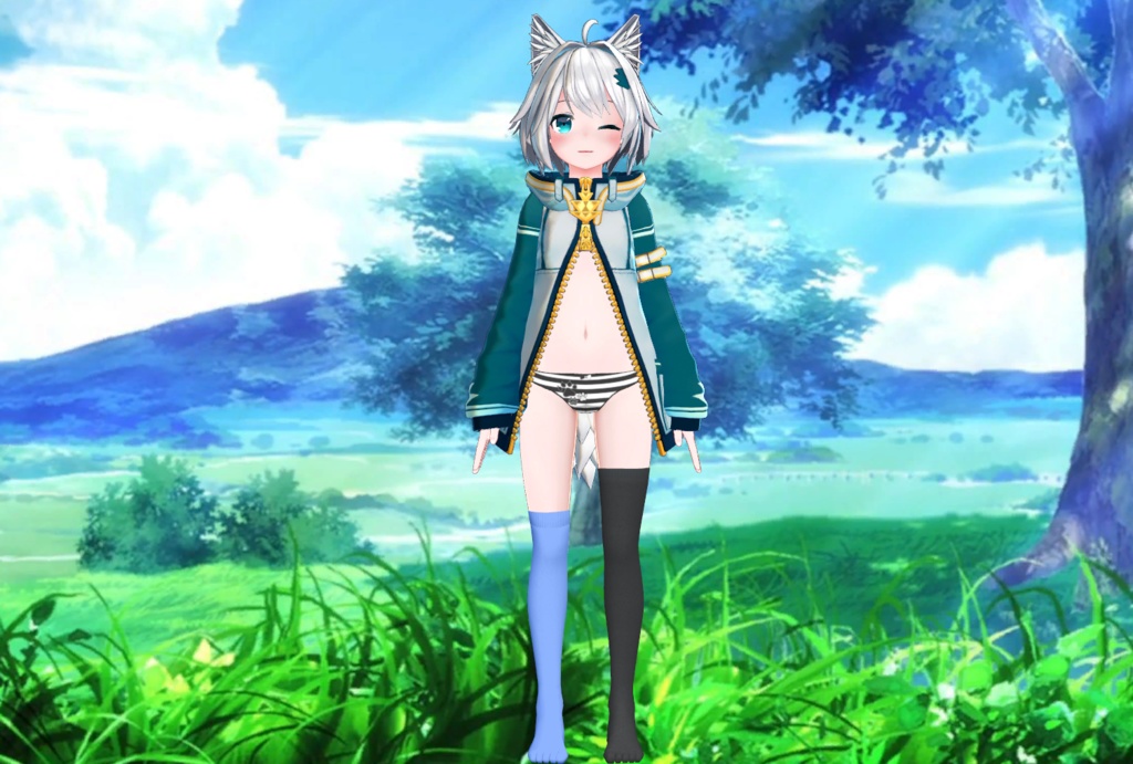 Colorful Modular Knee-socks for Mishe | ミーシェのカラフルなモジュラー ニーソックス