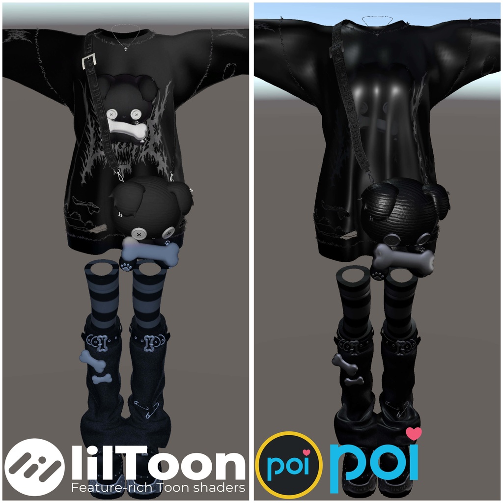 【Material】Black Material Poiyomi setting