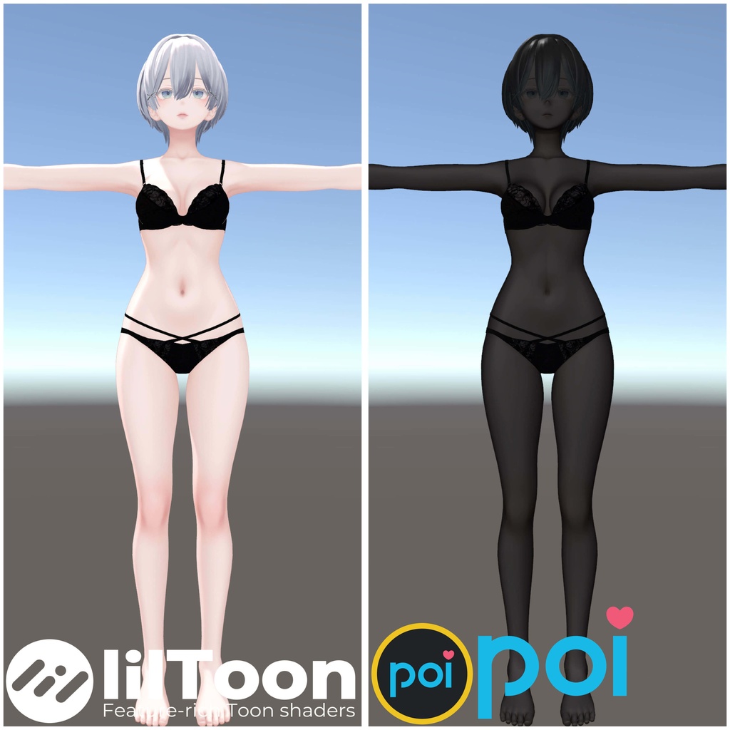 【Material】Black Material Poiyomi setting