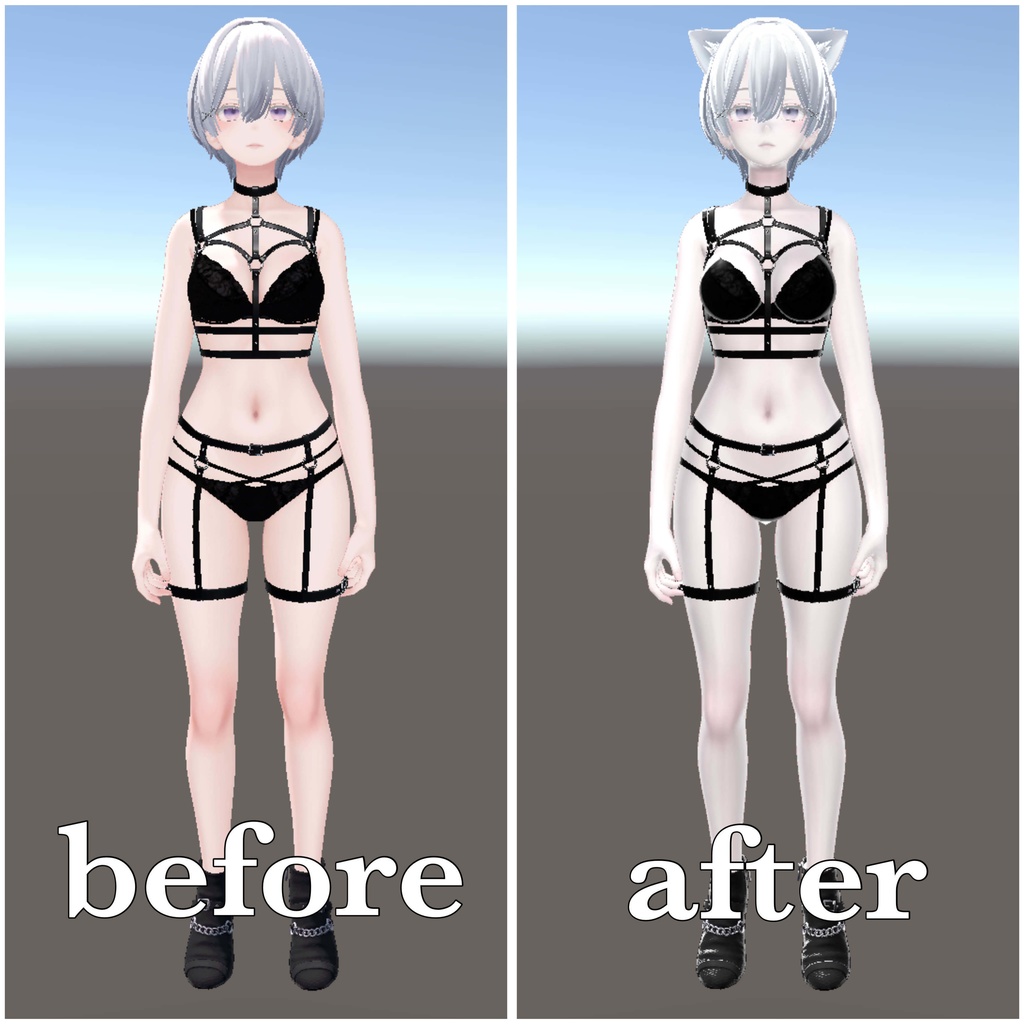 【Material】white Material liltoon setting