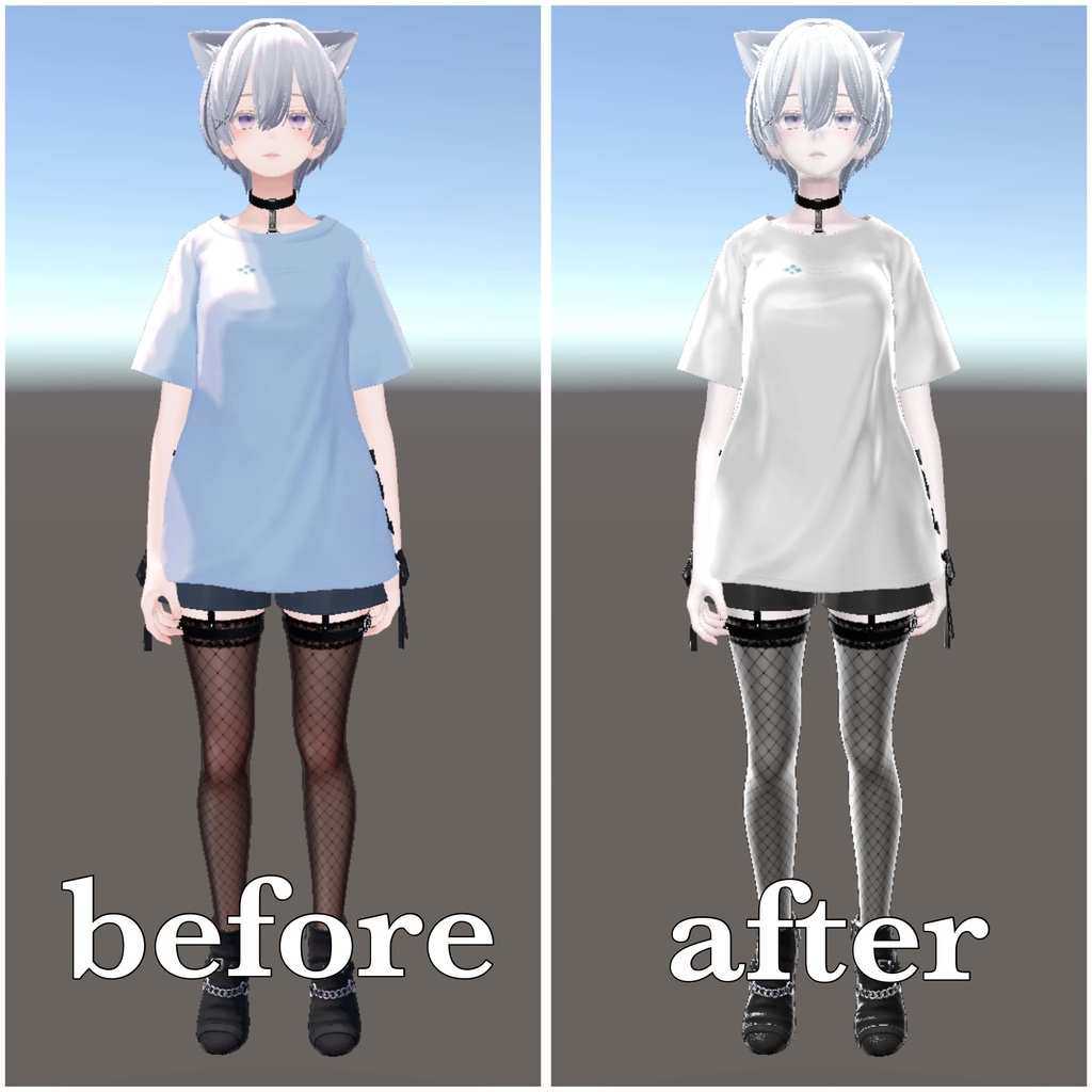 【Material】white Material liltoon setting