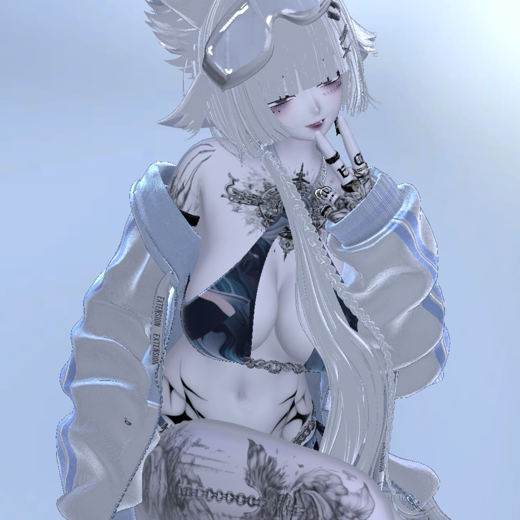 【Material】white Material liltoon setting