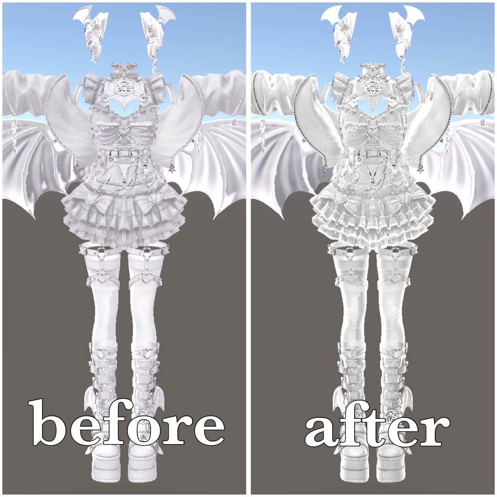 【Material】white Material liltoon setting