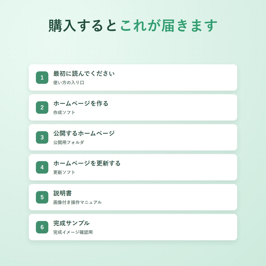 超初心者向けホームページ作成キット|HTML・CSS不要で作成・公開・更新まで対応