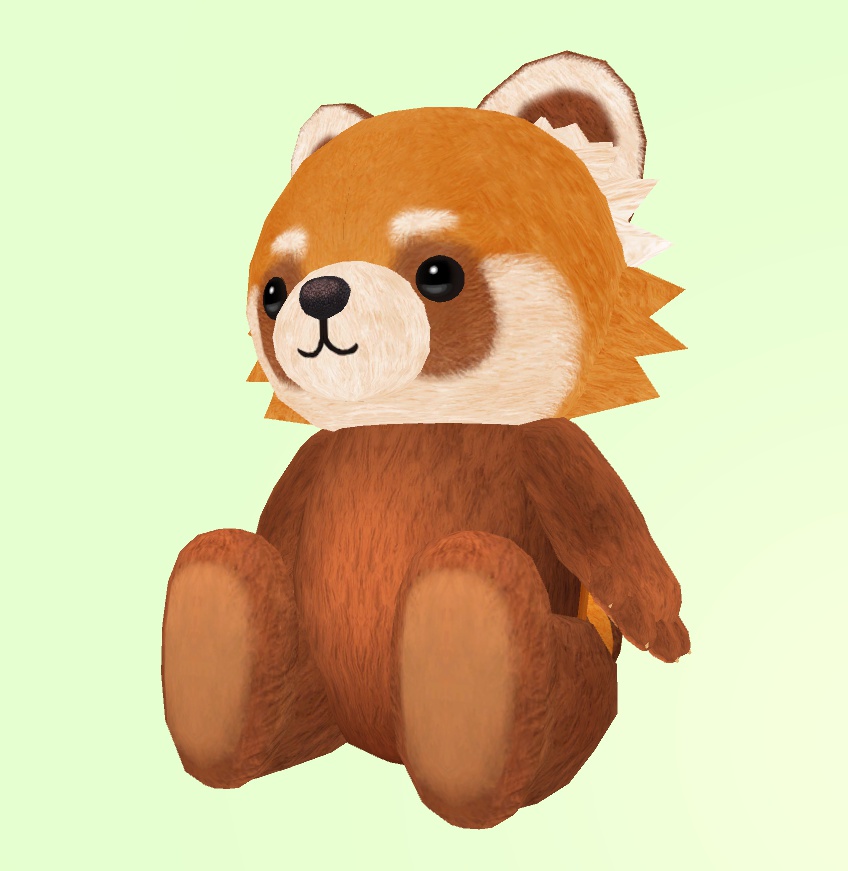 レッサーパンダのぬいぐるみ