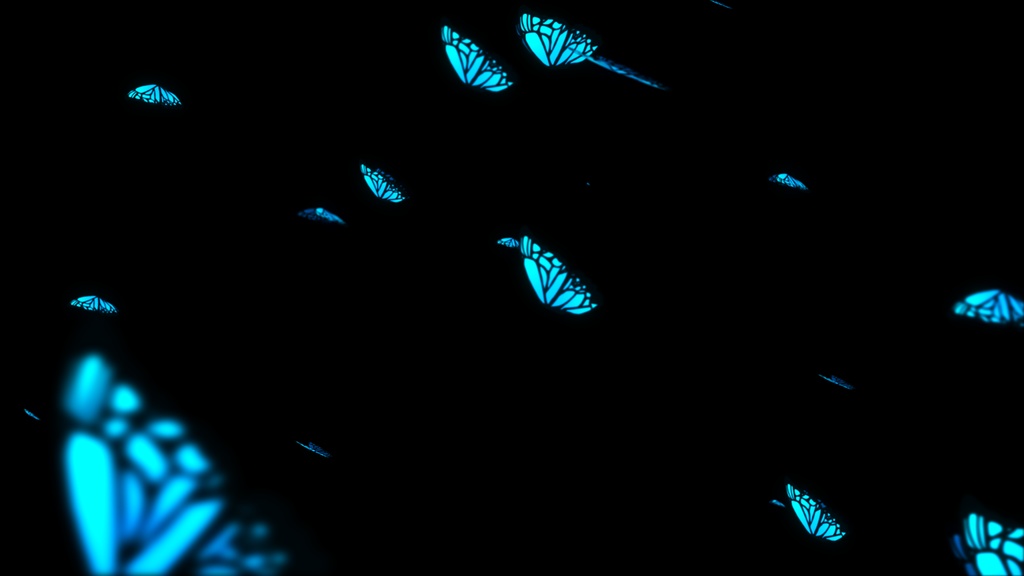 【apng素材】蝶が飛んでくapng素材