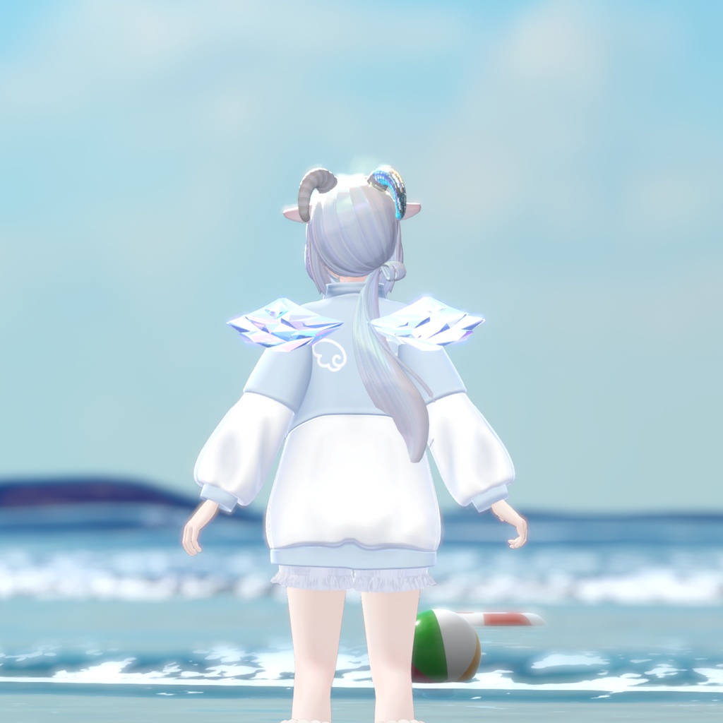 ローポリ水晶の翼【VRChat想定】