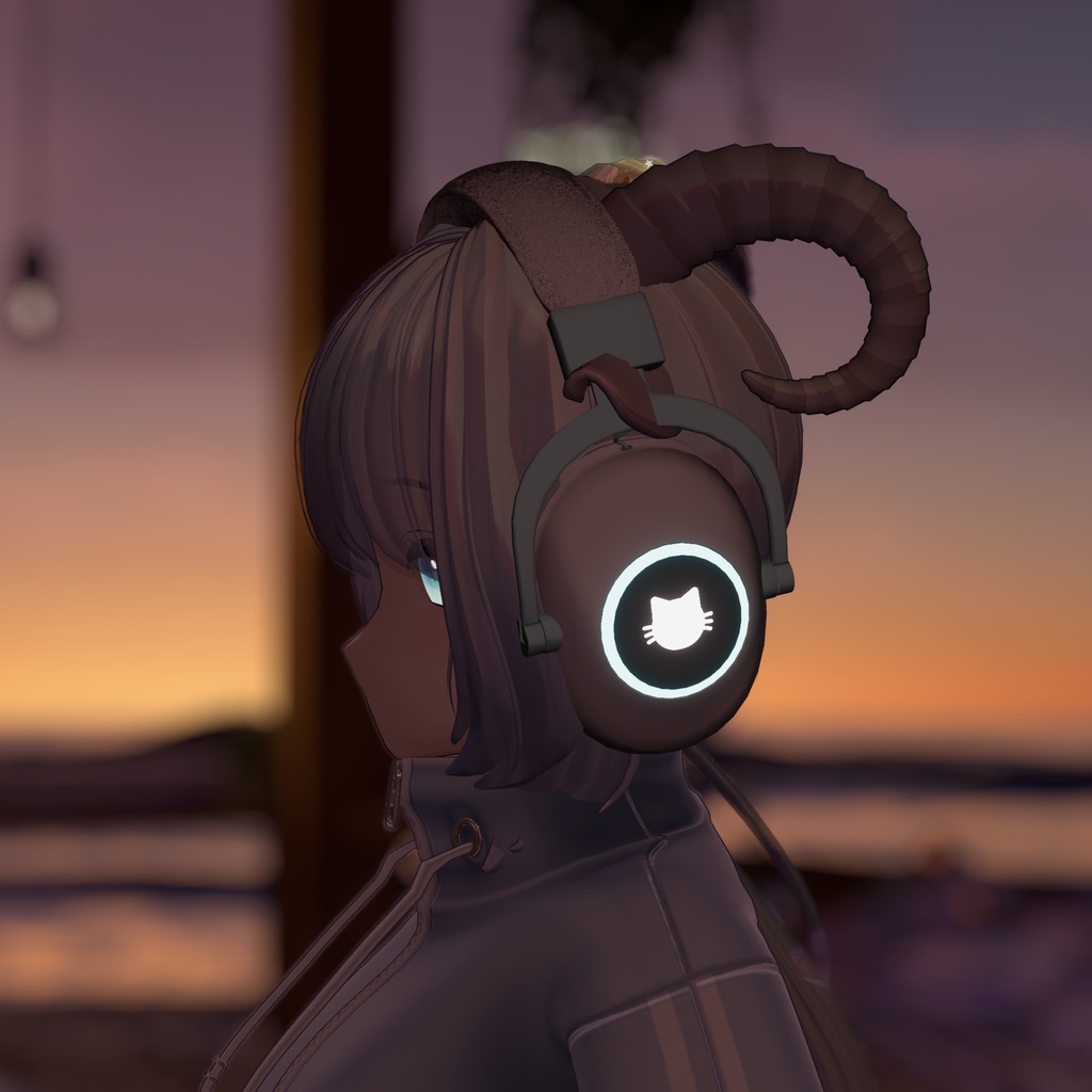 【無料】カスタムして使えるヘッドホン【VRChat想定】