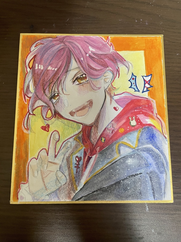 【原画色紙】ピースくん！