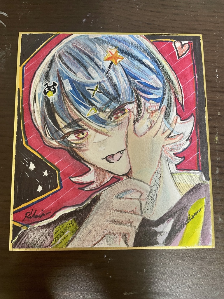 【原画色紙】キスくん！