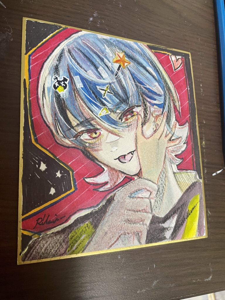 【原画色紙】キスくん!