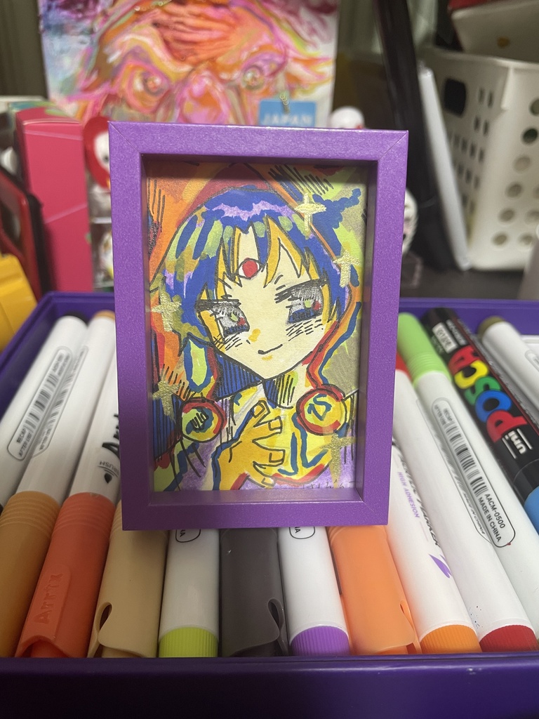 ブラックホール ミニ原画 額付き