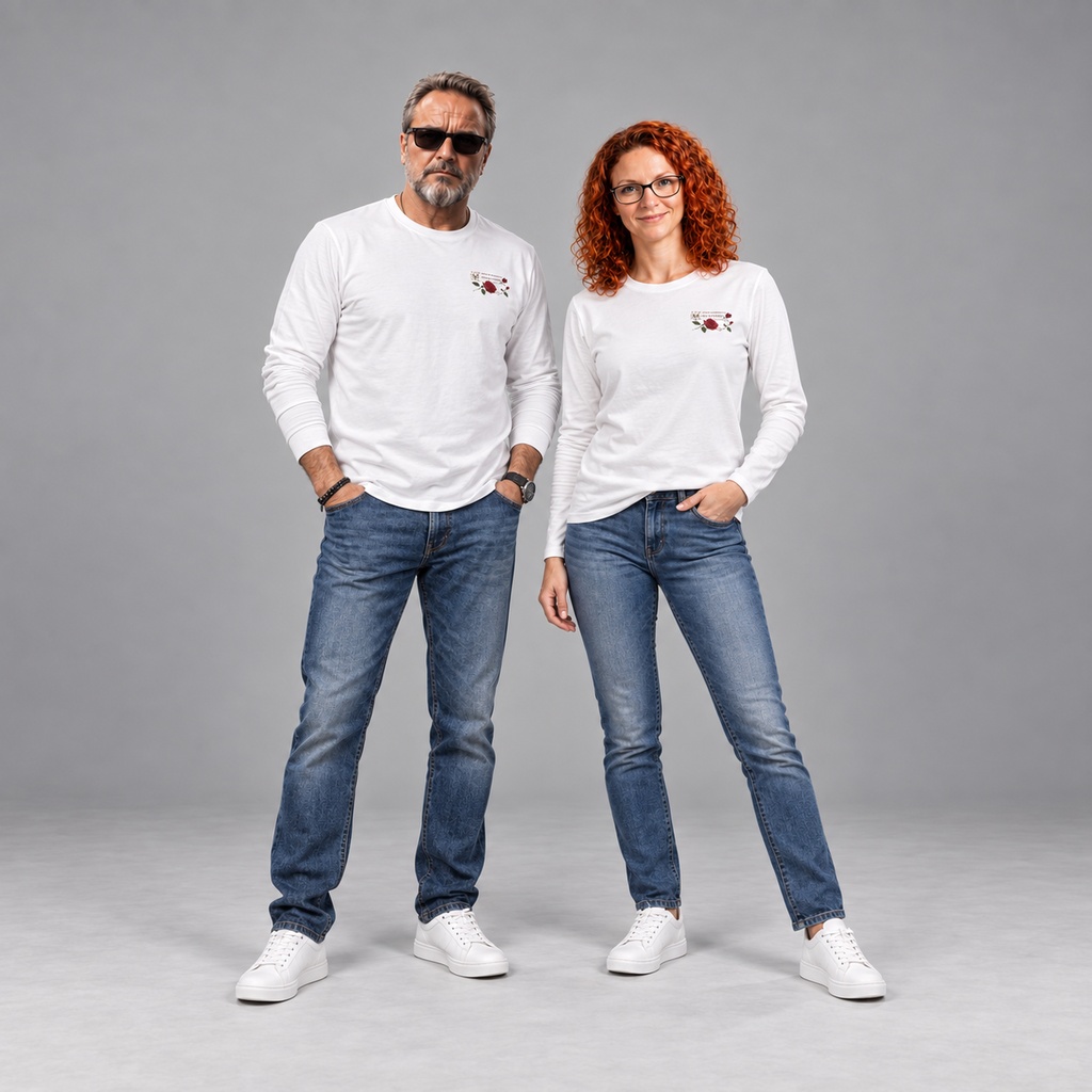FOX DE LA ROSE 公式ロングスリーブTシャツ(ホワイト)