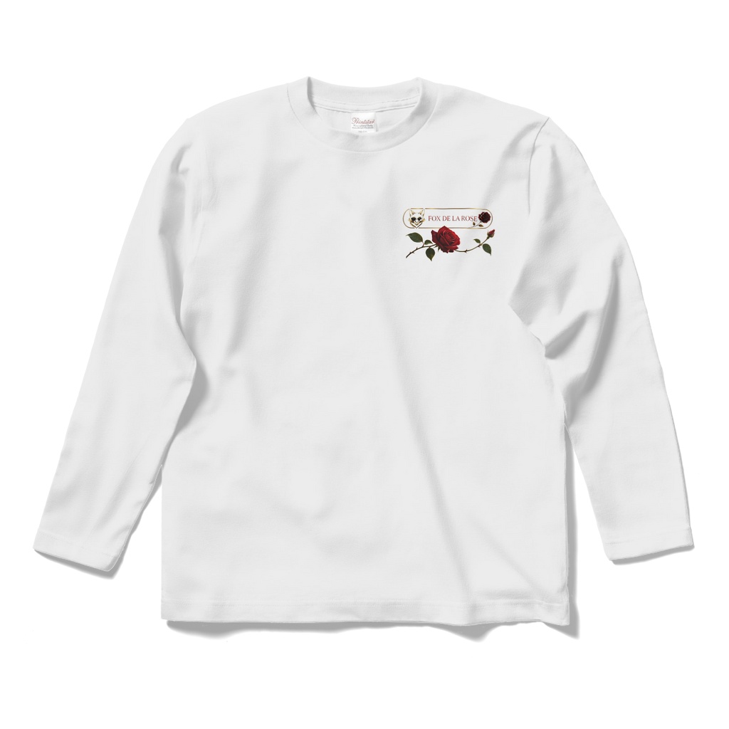FOX DE LA ROSE 公式ロングスリーブTシャツ（ホワイト）