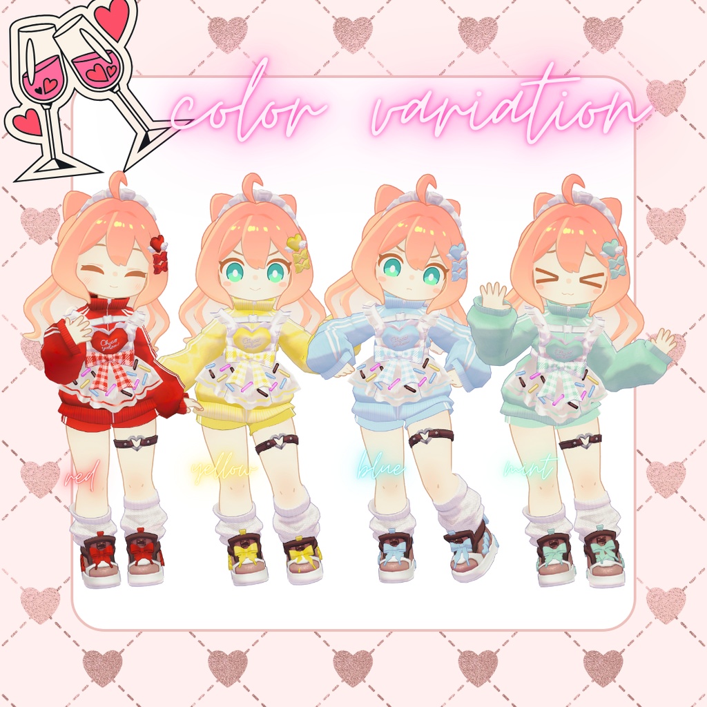 【クララ・コロネ・アズキ対応衣装】よくばりジャージメイド