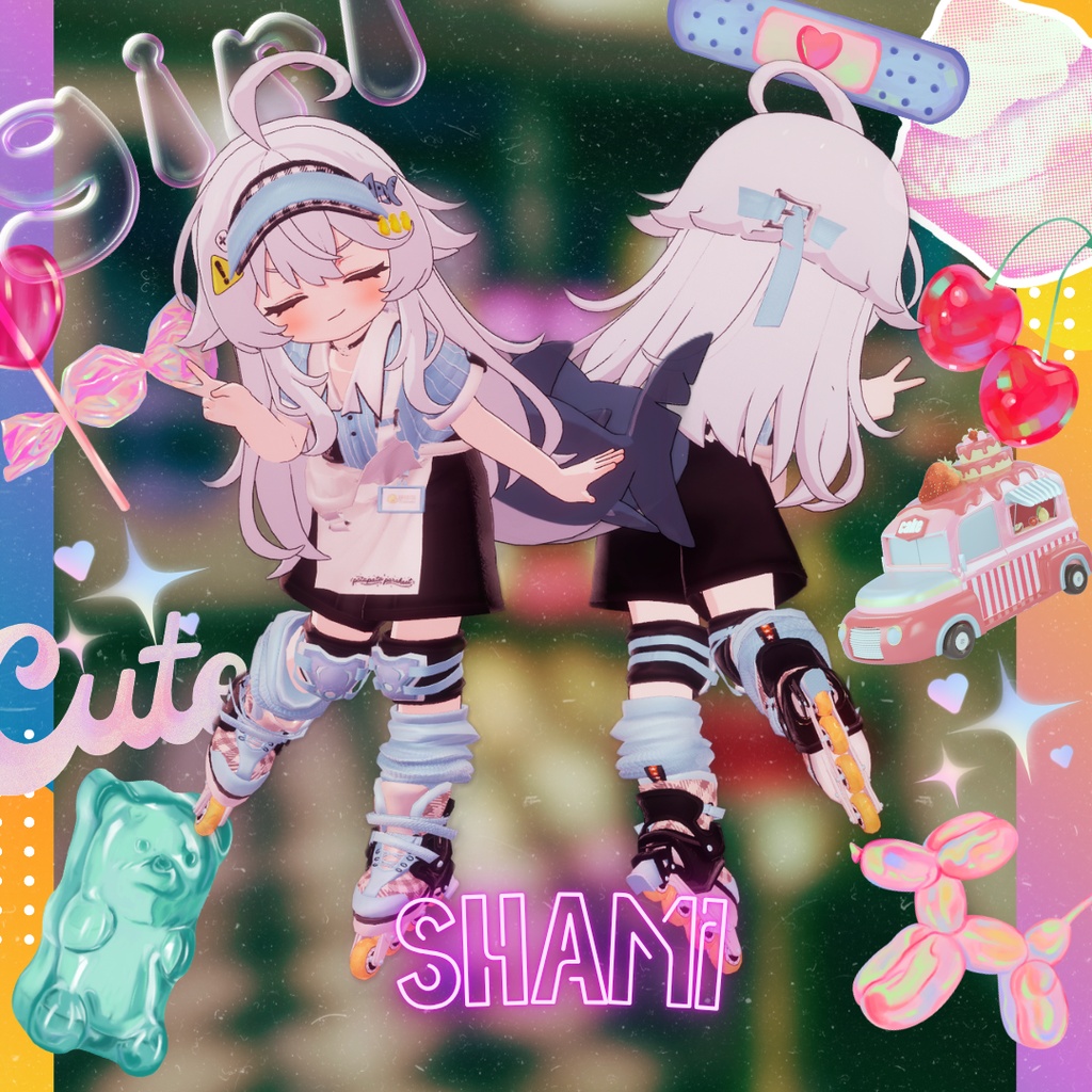 【複数アバター対応】PukaPukaDINER【VRChat想定3D衣装】