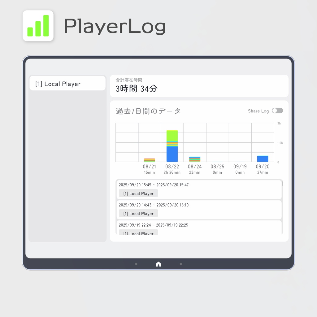 タッチ式タブレット RTab VRChatワールドギミック