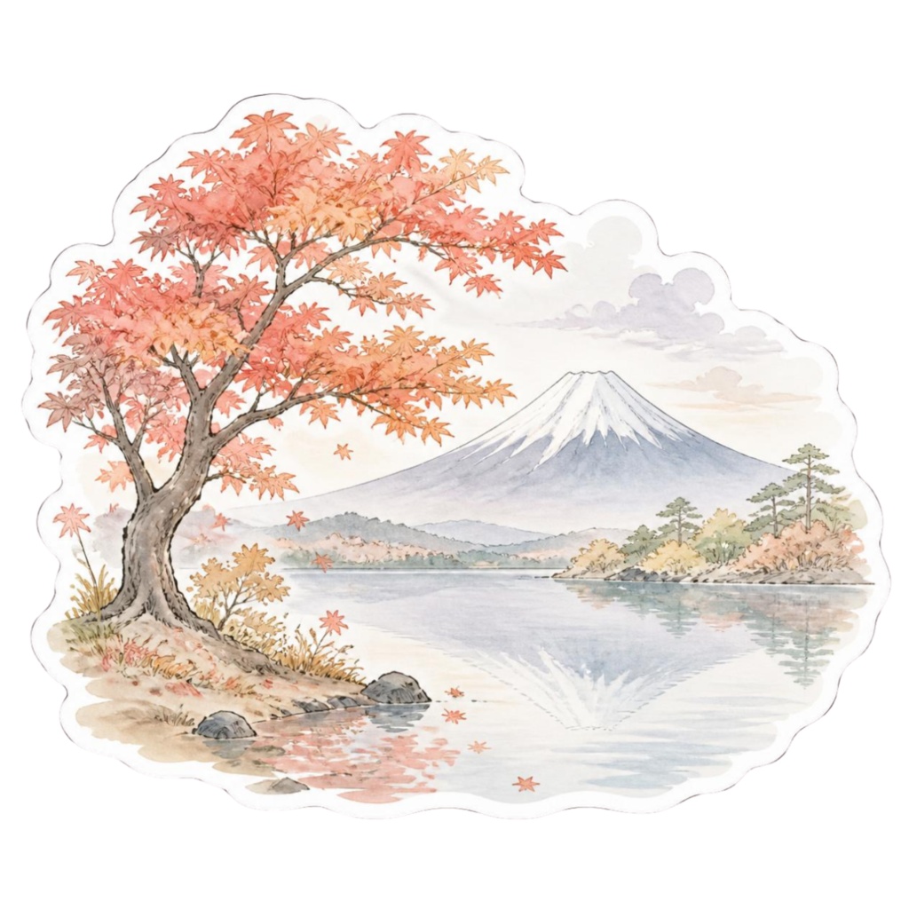 紅葉ステッカー