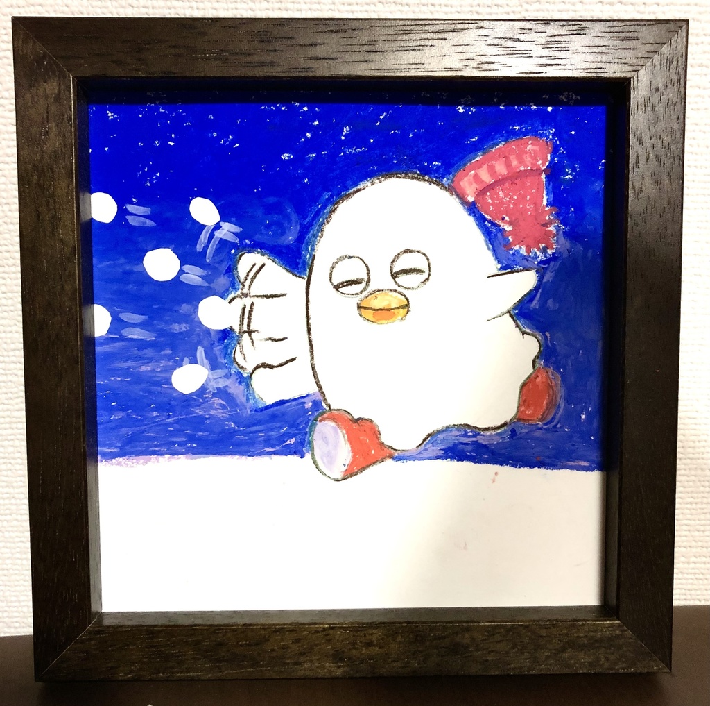 シンプル額縁+エリザベスのイラストセット