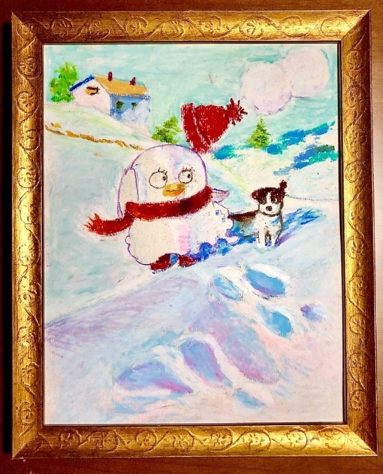 名画風額縁+エリザベスのイラスト15枚セット