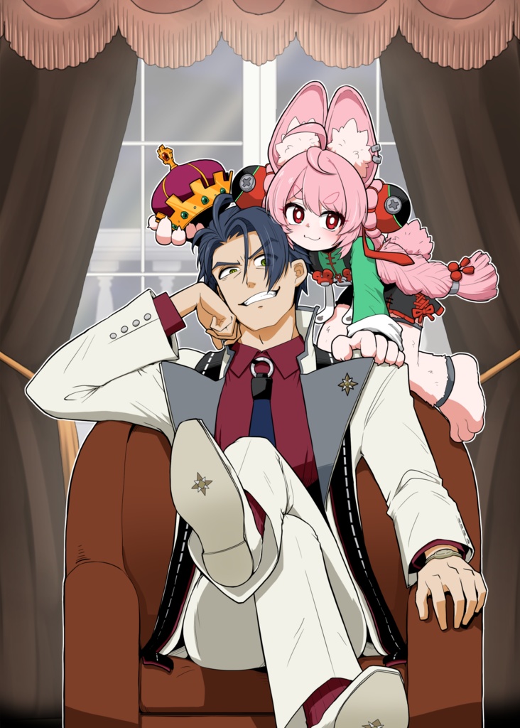 【高解像度版】「その男、凶暴につかない」カバーイラスト