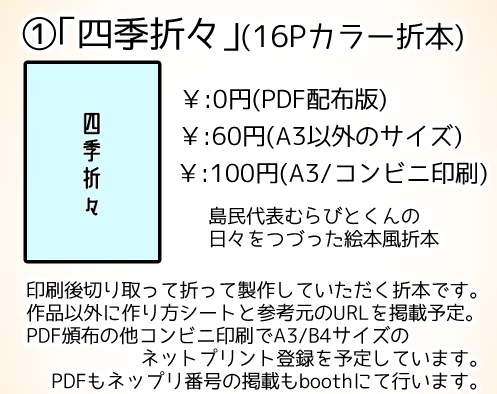 【20211031/むらのけいじばん】頒布16頁折本