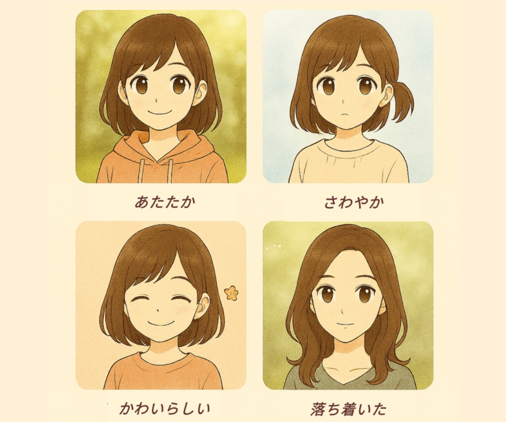 やさしい雰囲気のSNSアイコン制作