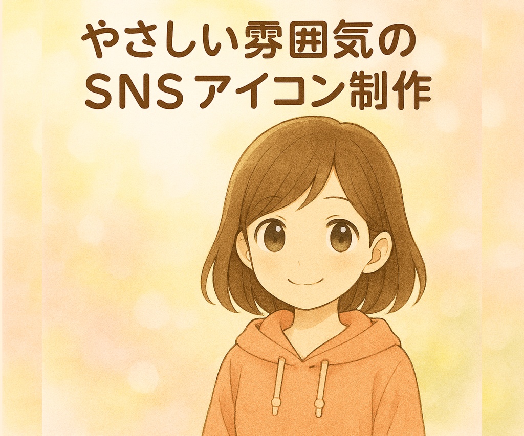 やさしい雰囲気のSNSアイコン制作
